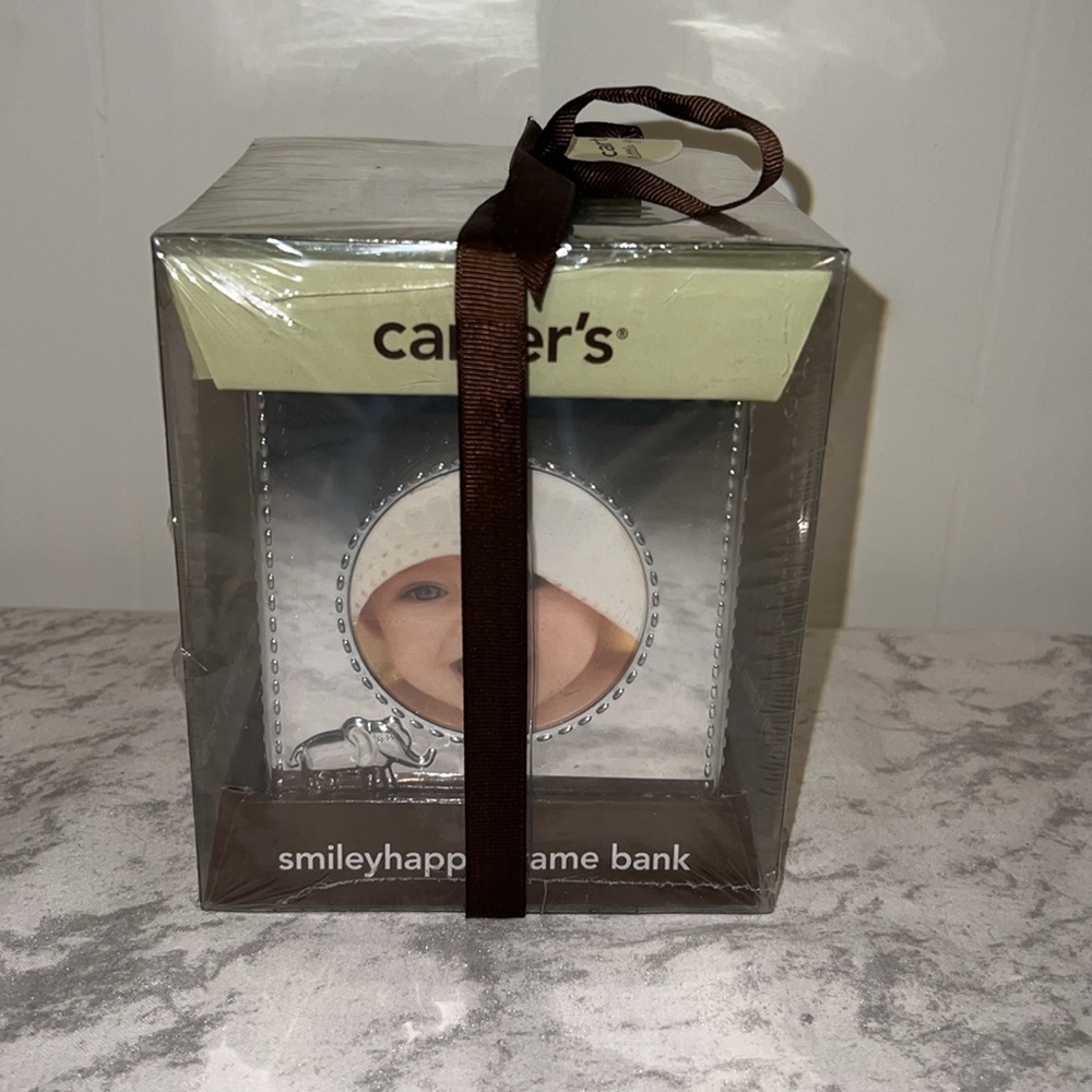 Carters Smiley Happy Frame Bank NIB - Picture 4 of 5